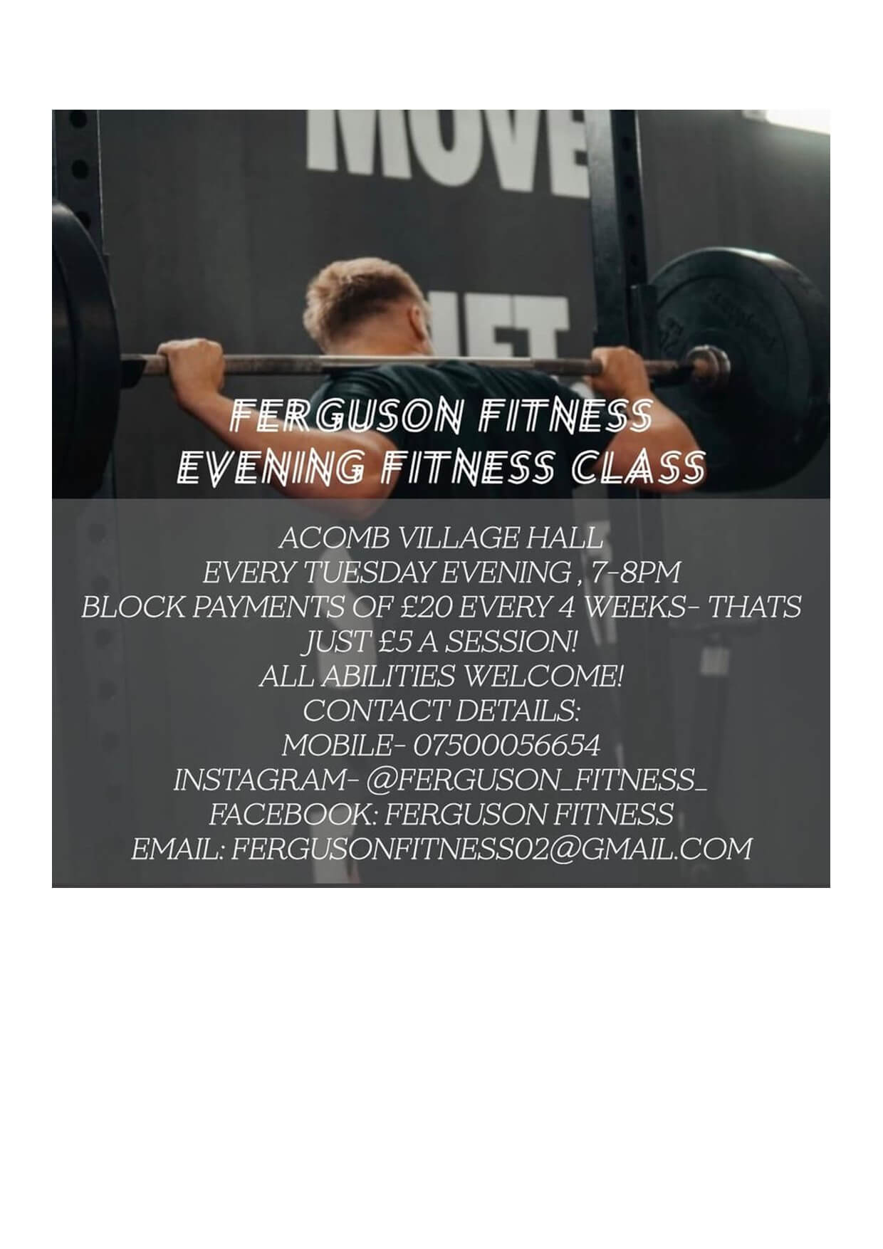 Matty Ferguson Keep Fit